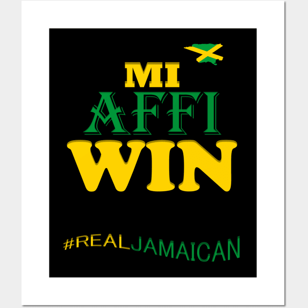 Jamaica Flag Map, Jamaican Slogan Wall Art by alzo